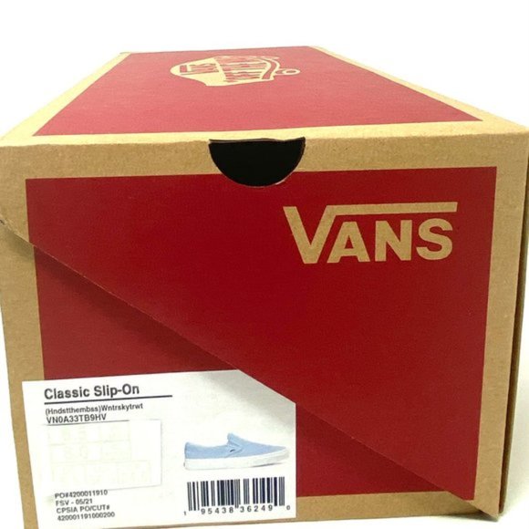 💖MEGA SALE💖VANS Classic Sip On Women’s Canvas Sneakers Pure Blue VN0A33TB9HV - Picture 2 of 10